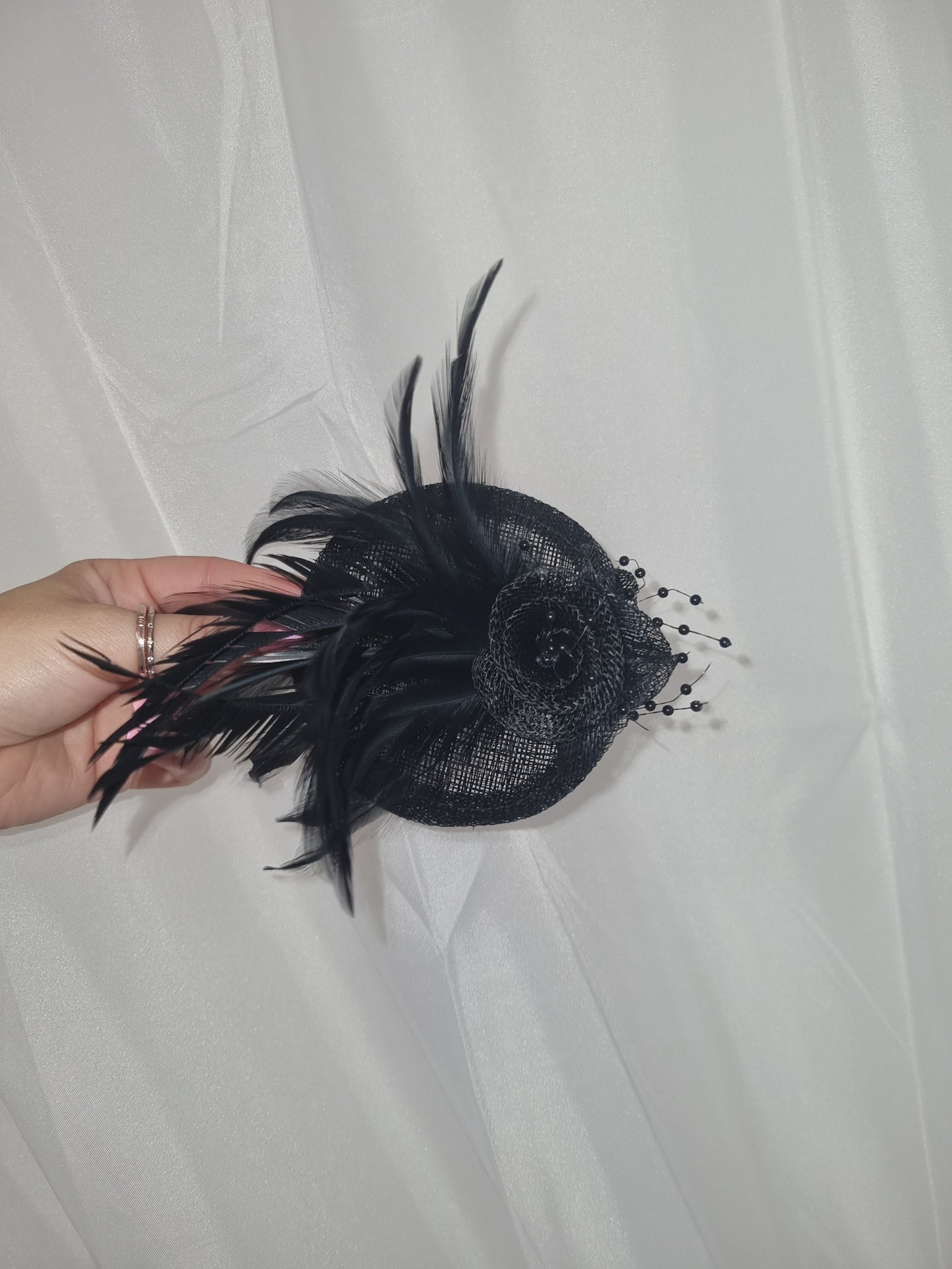 Small Fascinators with Feathers & Flowers