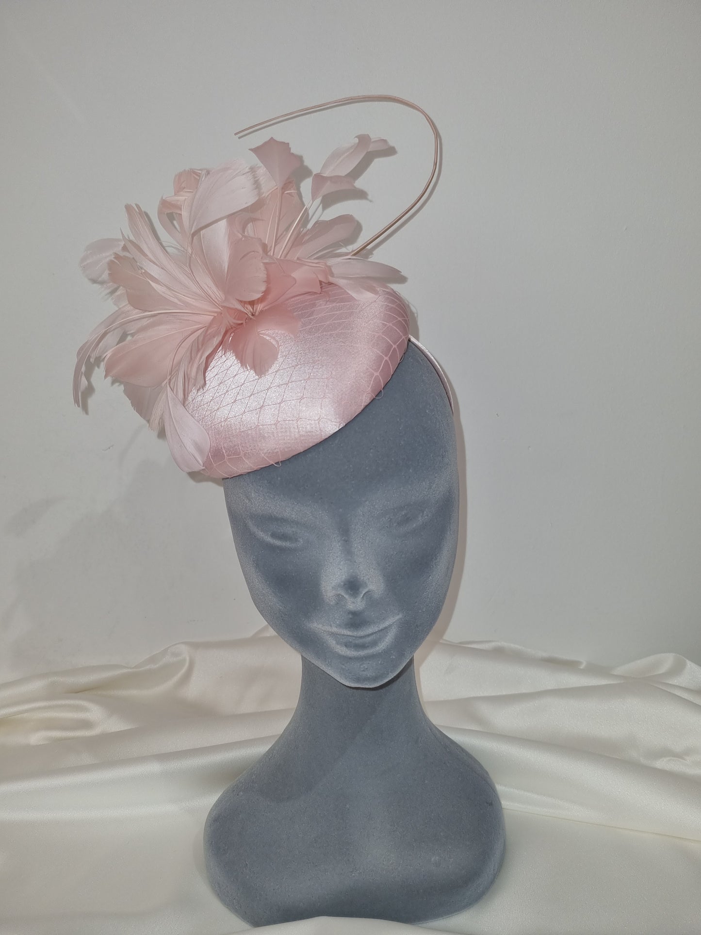Pink Feather Fascinator/Headpiece