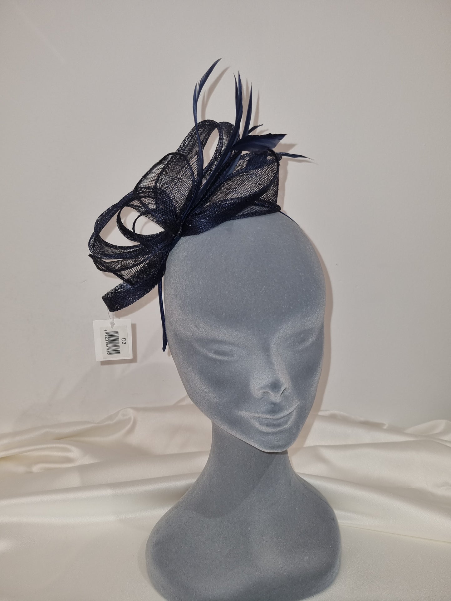 Navy Fascinator/Headpiece-D2