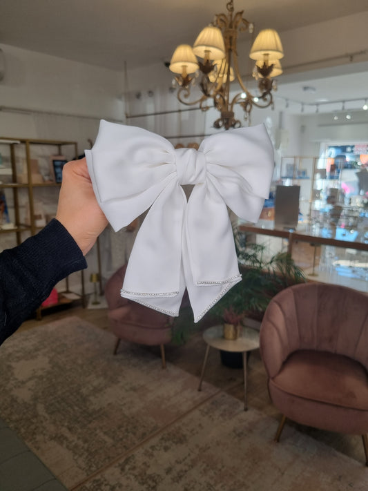 Bridal Bow/Headpiece With Diamante Detail