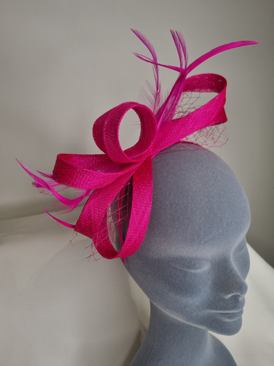 Fuchsia Fascinator/Headpiece-D33