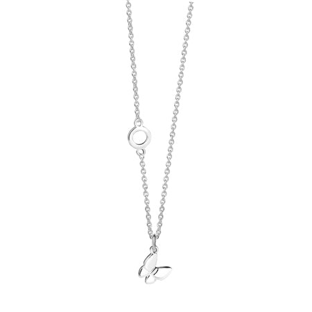Newbridge Silverware Childs Silver Necklace With Butterfly Pendant