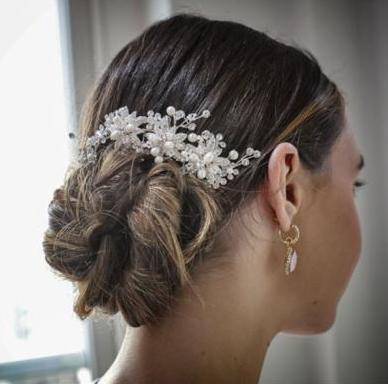 Azure Hilary Comb Wedding Headpiece