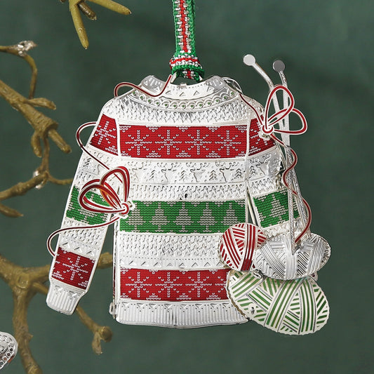 Newbridge Silverware Christmas Sweater Tree Decoration