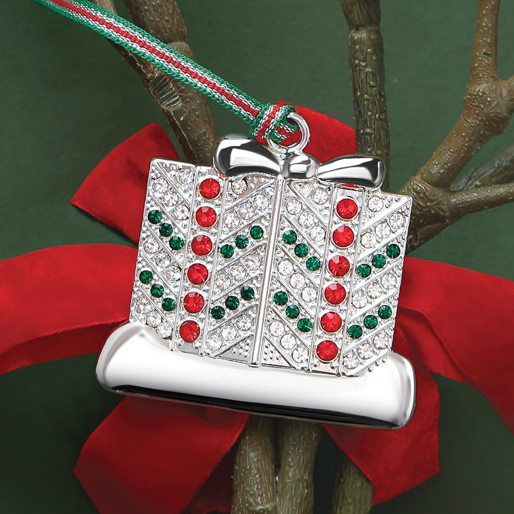 Newbridge Silverware Gift with Coloured Stones Tree Decoration