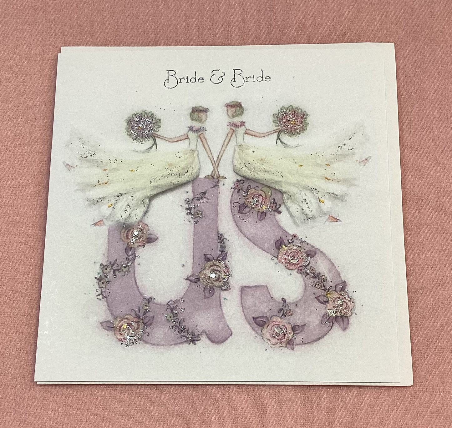 Bride and Bride Wedding Card