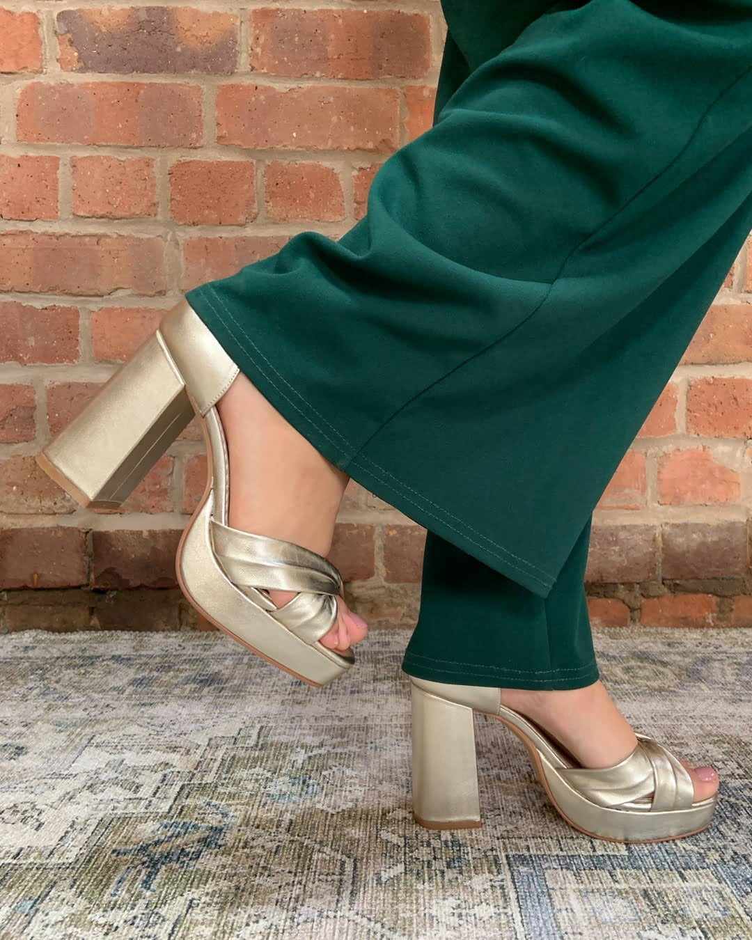 Perfect Bridal Birdie Shoe - Gold Occasion Shoe