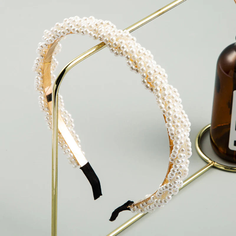 Braided Pearl Headband/Headpiece