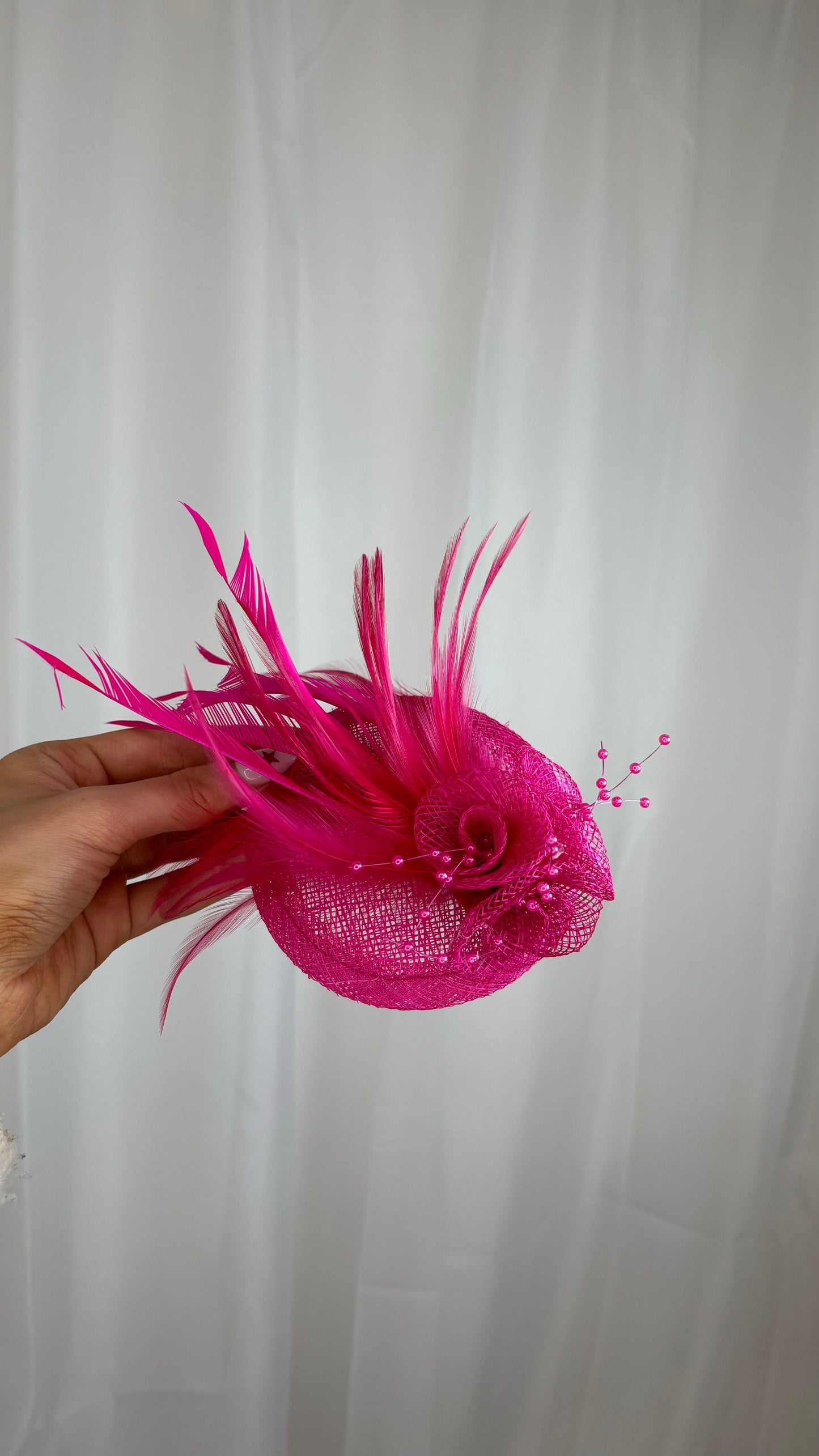 Small Fascinators with Feathers & Flowers