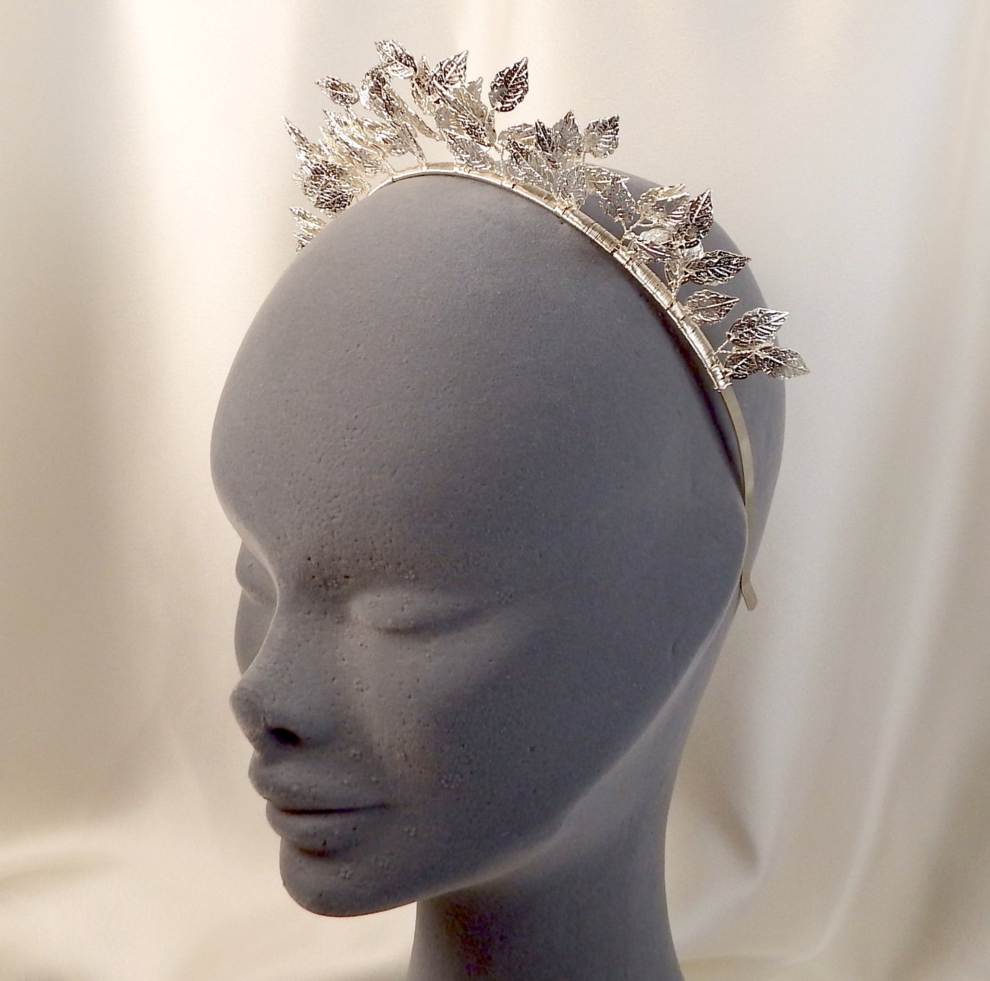 Silver leaf Hairband / Crown Accessory
