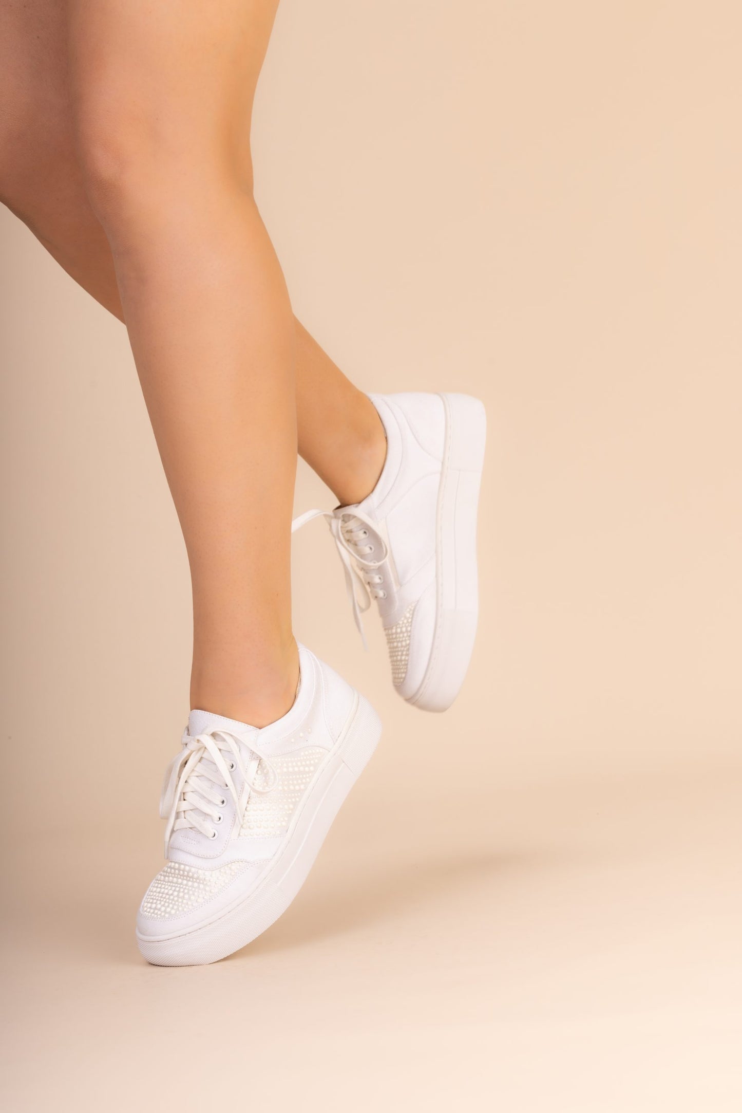 Perfect Bridal Ezra Platform with Pearls Runners Shoes