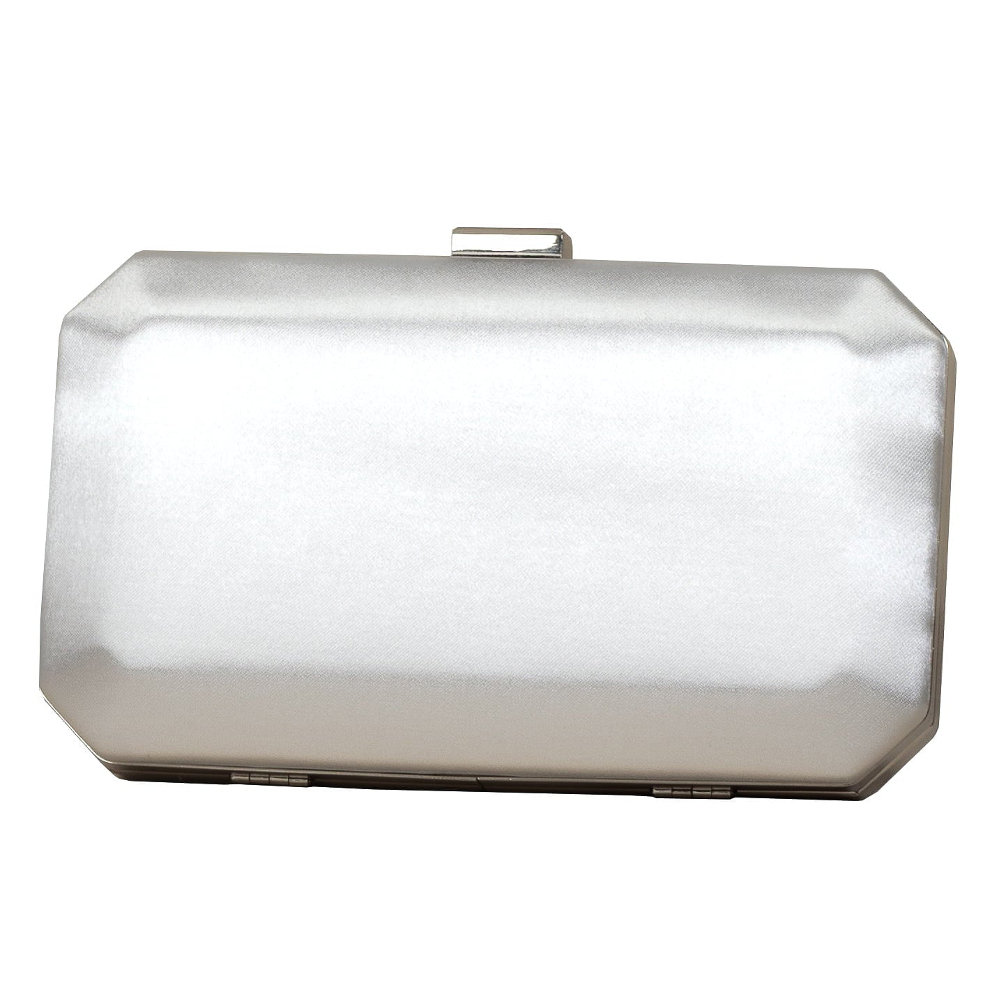 Perfect Bridal Ebony Ivory Satin Box Clutch