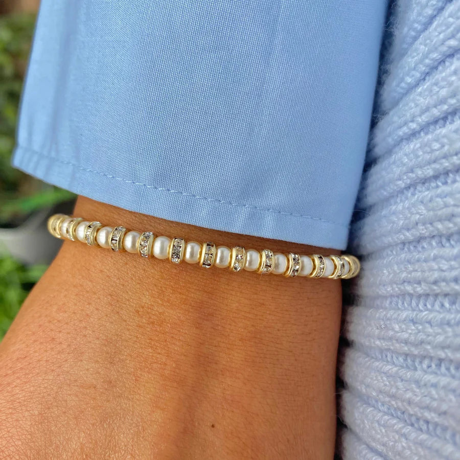 Azure Katie 4mm Silver Bracelet