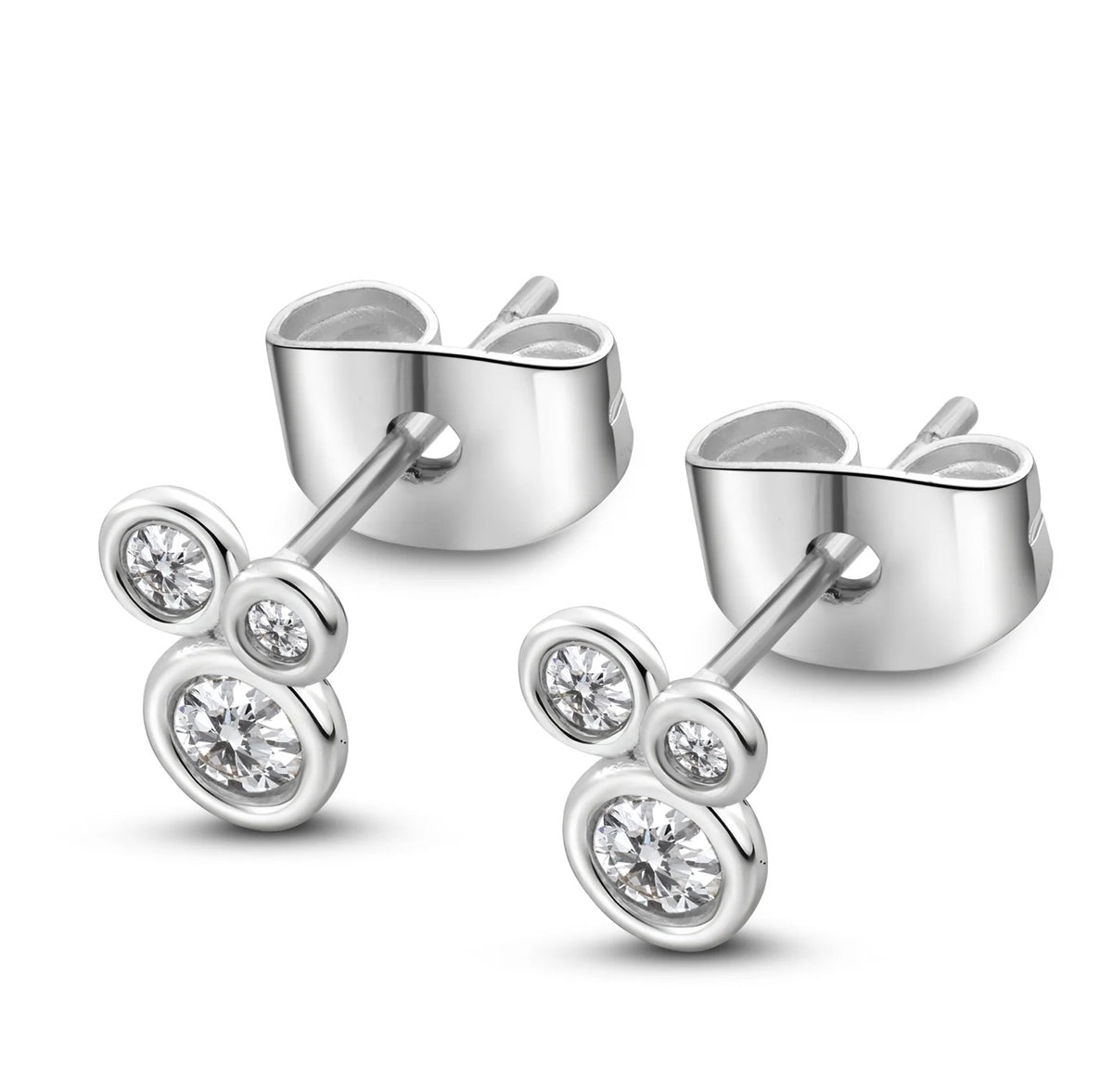 Newbridge Silverware With Love Card Silver Earrings