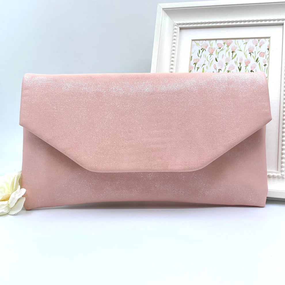 Dusky pink clutch