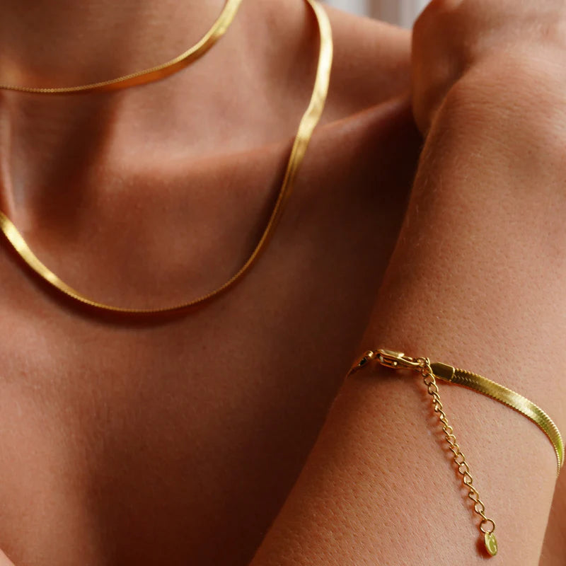 GT Snake Chain Gold Necklace