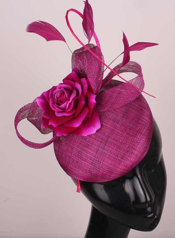 Magenta Fascinator/Headpiece
