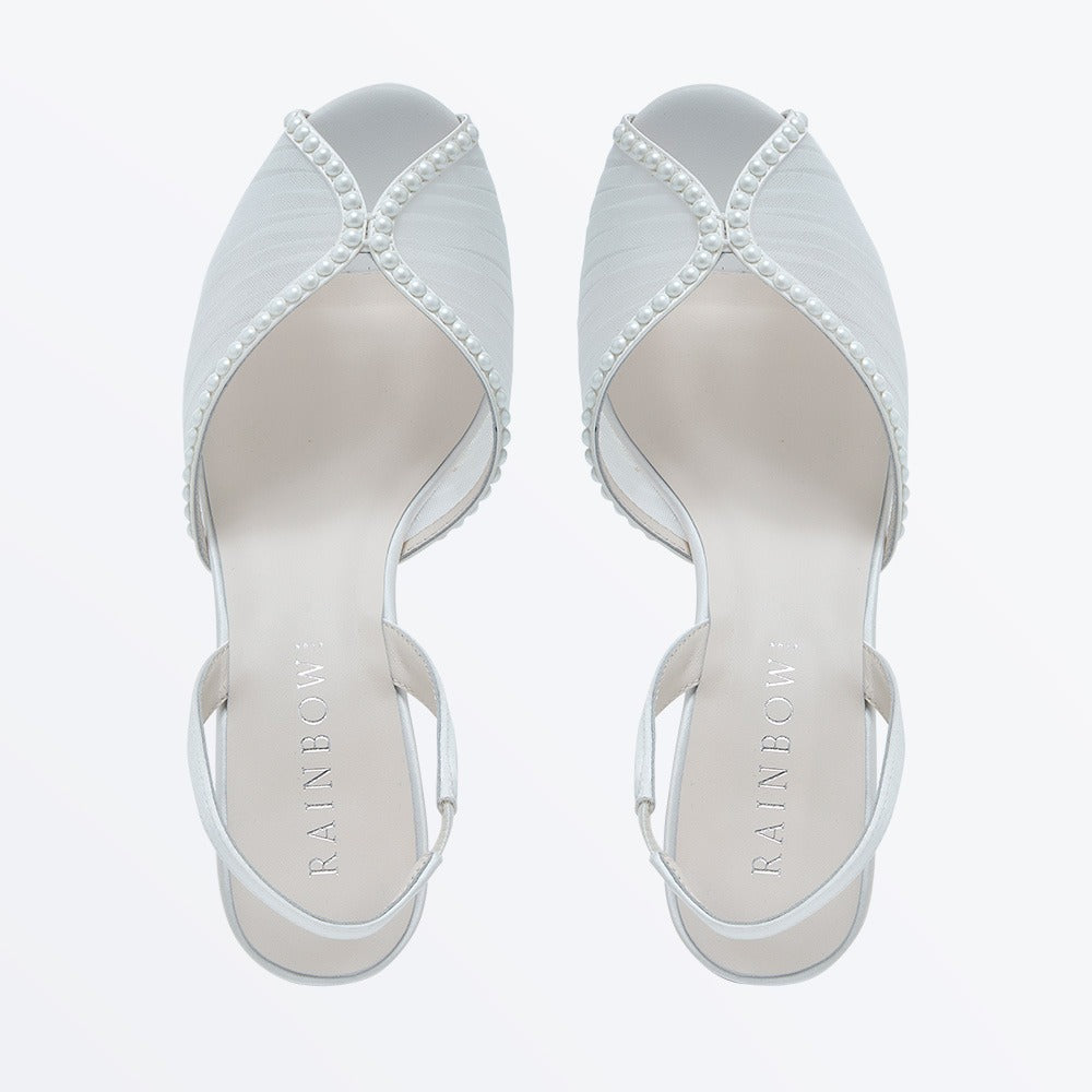 Rainbow Club Sofia Slingback Bridal Shoes