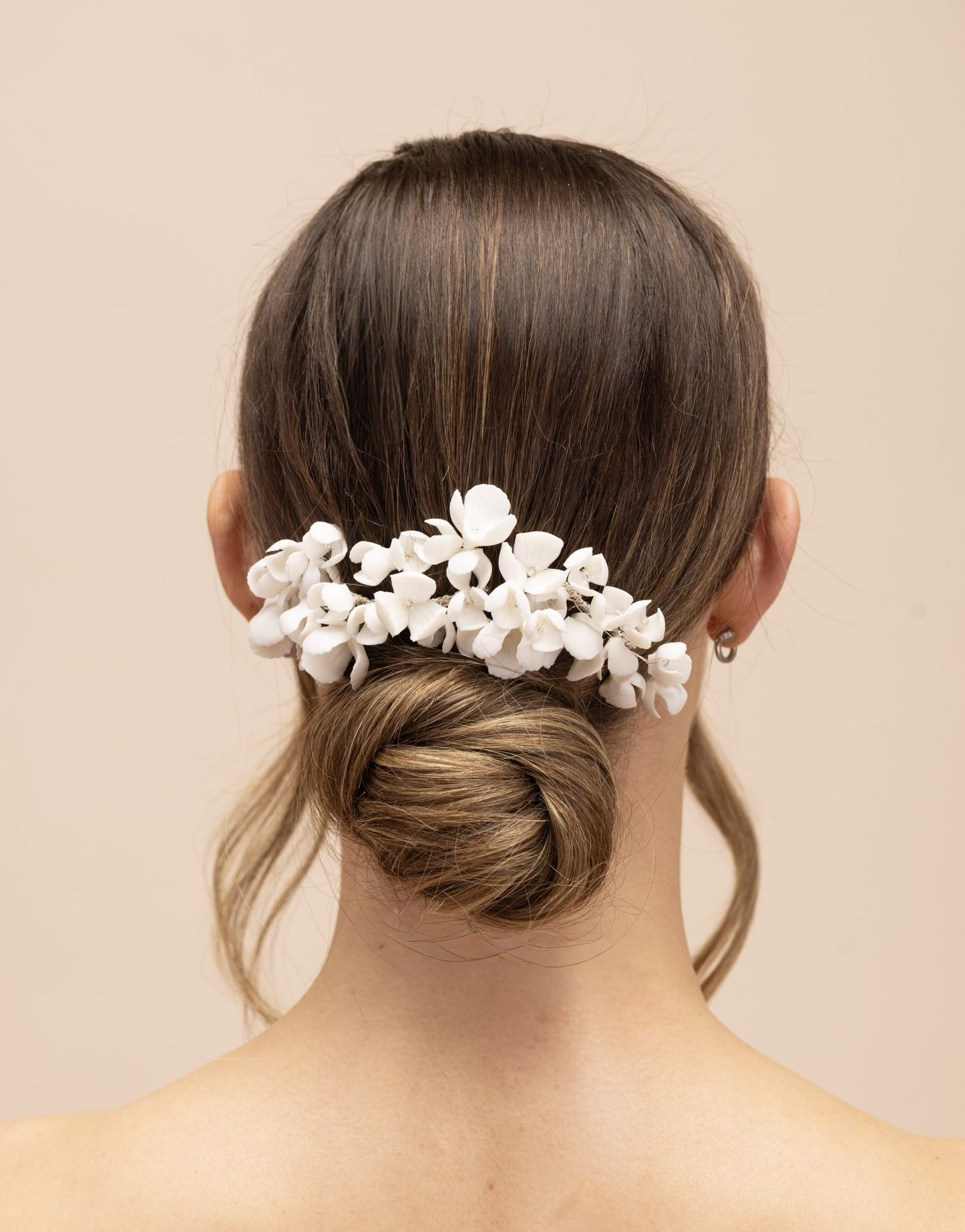 Perfect Bridal Ceramic Flower Combs~Five Piece