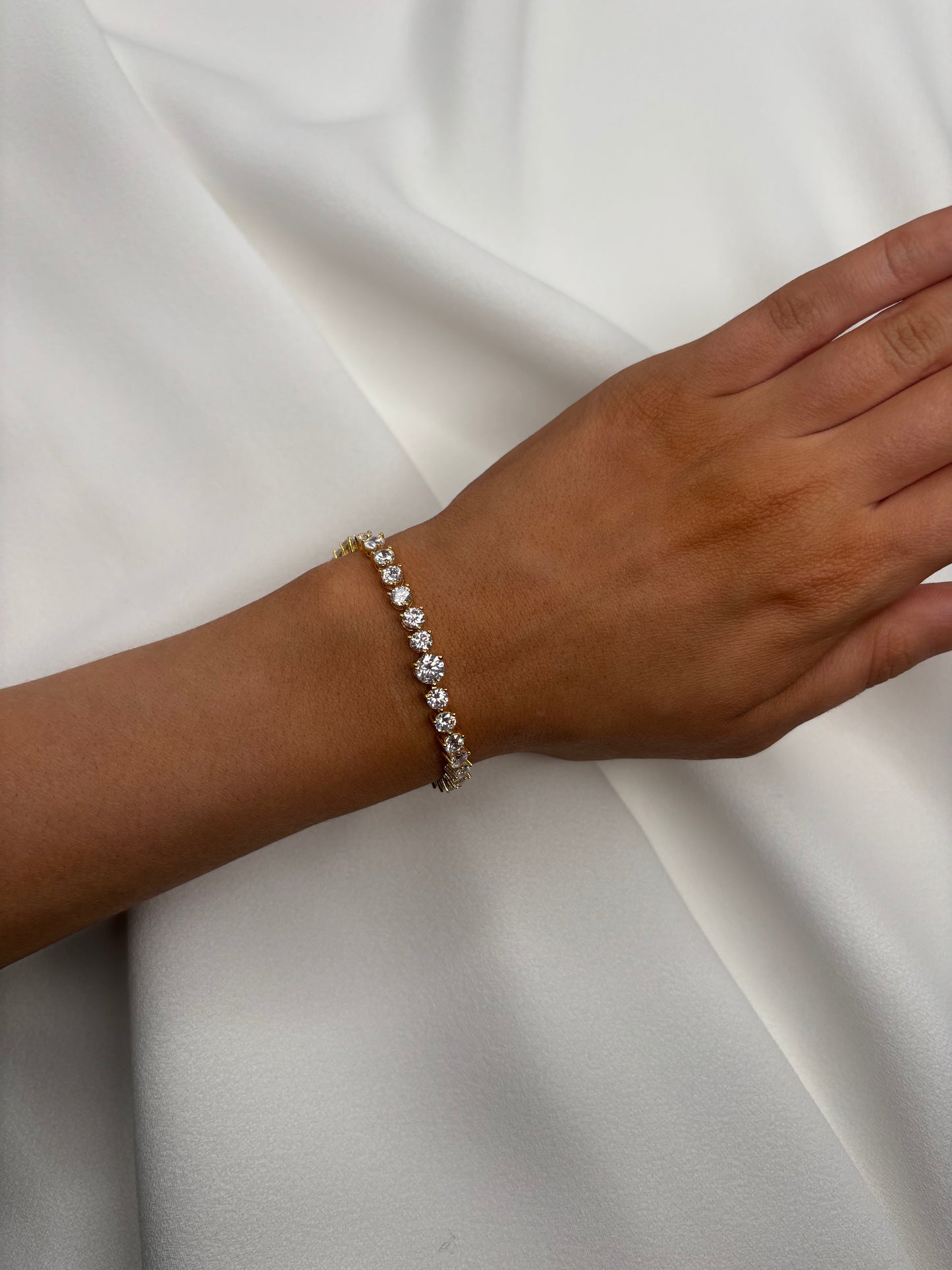 Diamond Bracelet In Gold & Silver