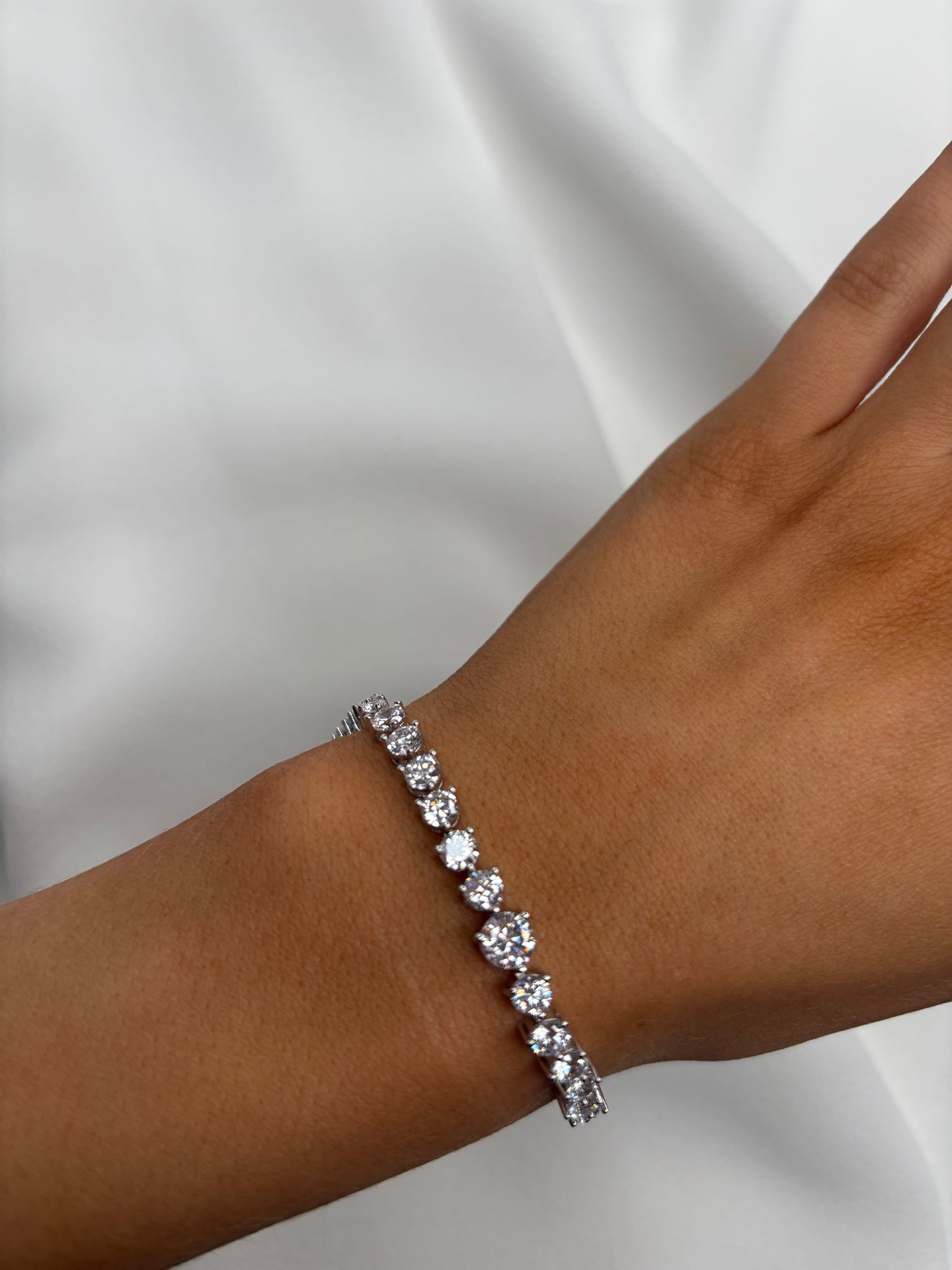 Gold & Silver Crystal Tennis Bracelets