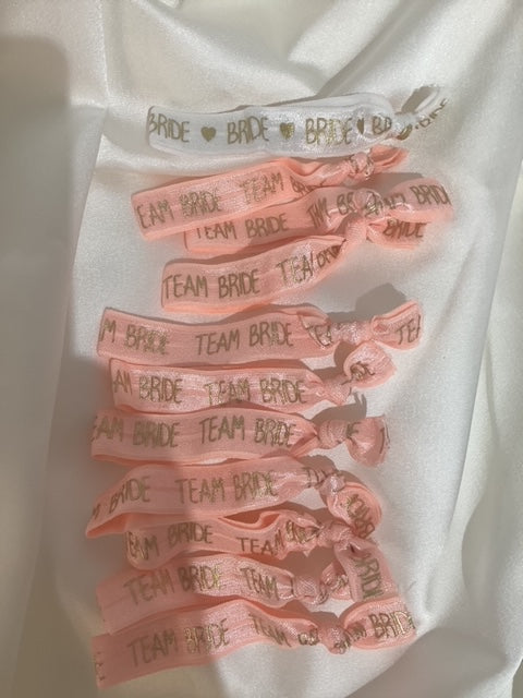 Team Bride/Bride Hair Ties