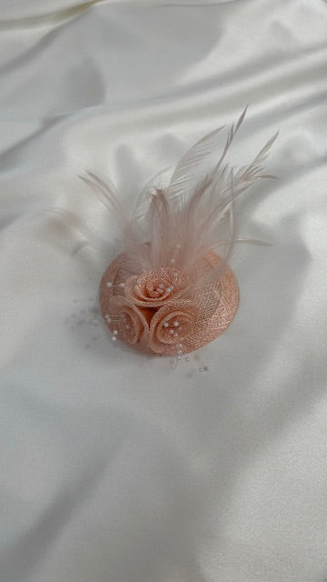 Small Fascinators with Feathers & Flowers