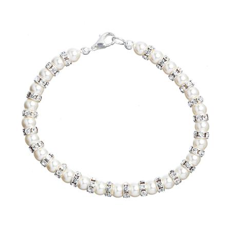 Katie Bracelet 4mm White Silver
