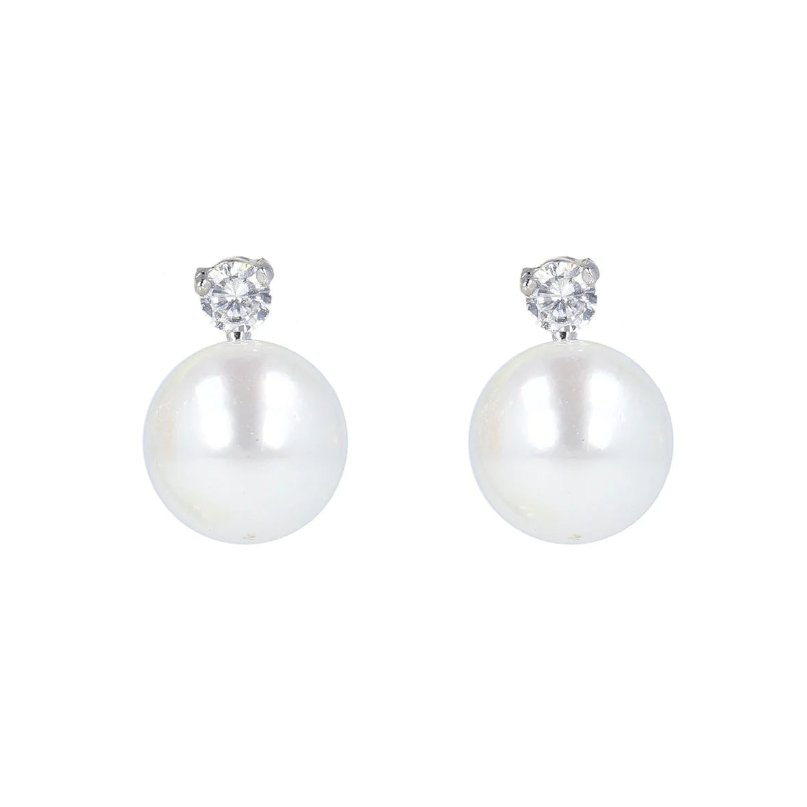 Azure Kaylee Gold & Pearl Earrings(8mm)