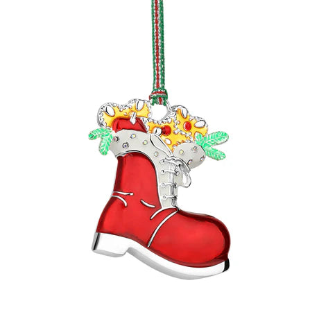 Newbridge Silverware Red Boot Xmas Tree Decoration