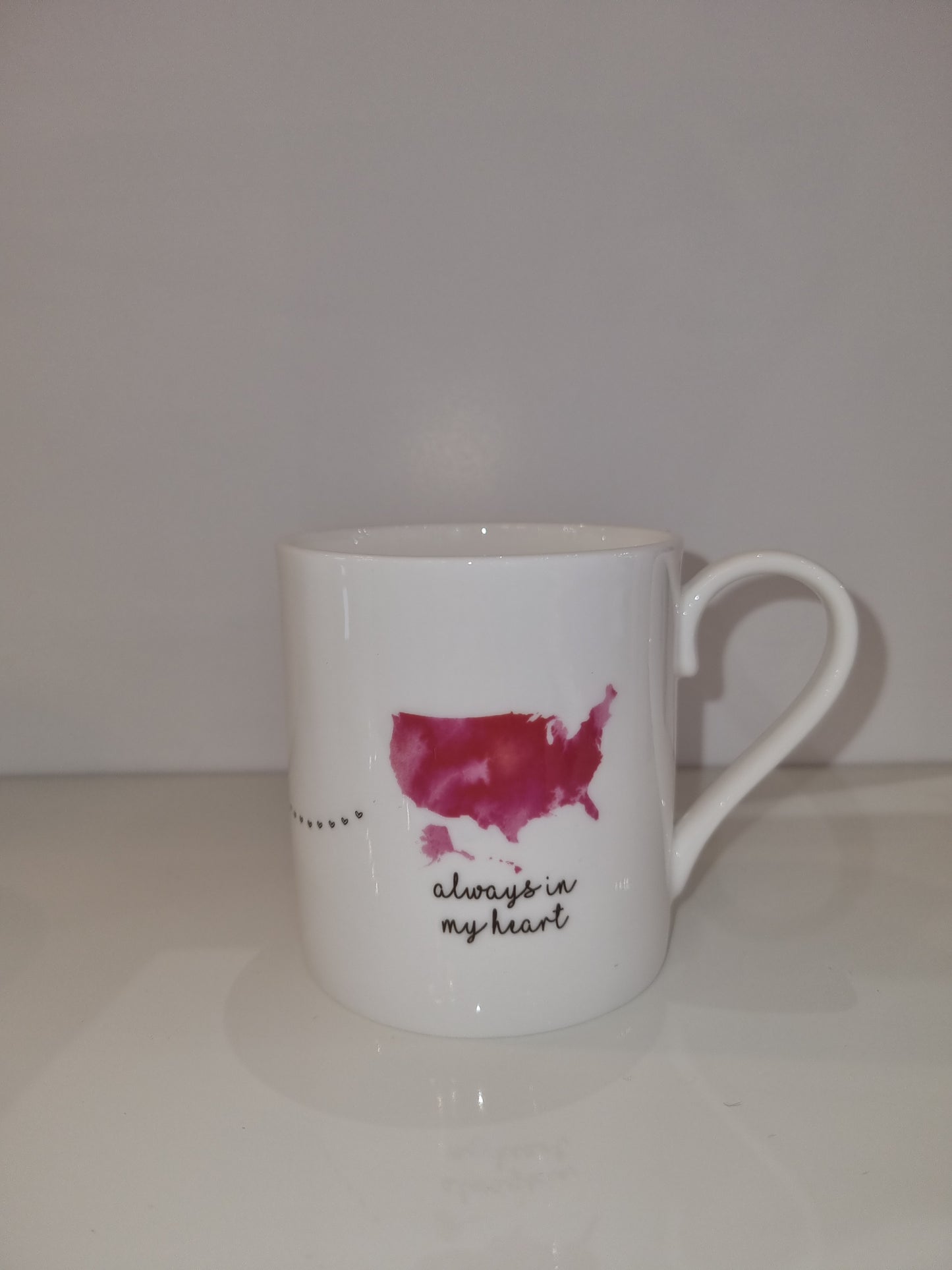 Miles Apart Fine China Mug Ireland To America