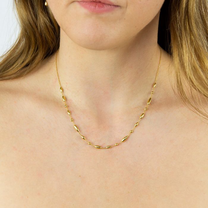 GKO Gold Flower Bud station Chain