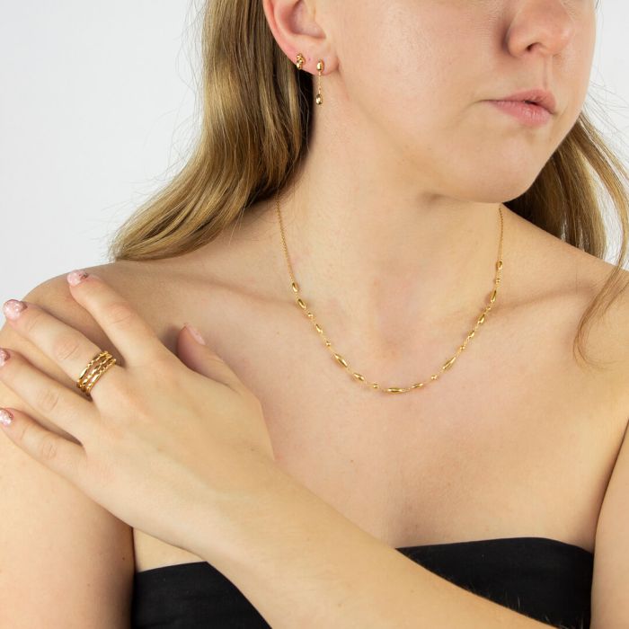 GKO Gold Flower Bud station Chain