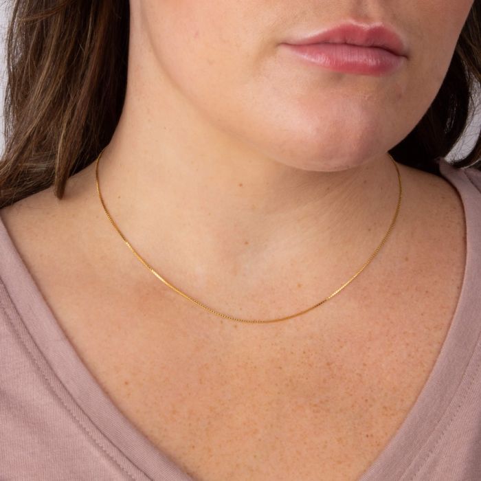 GKO Gold Mirror Box Chain
