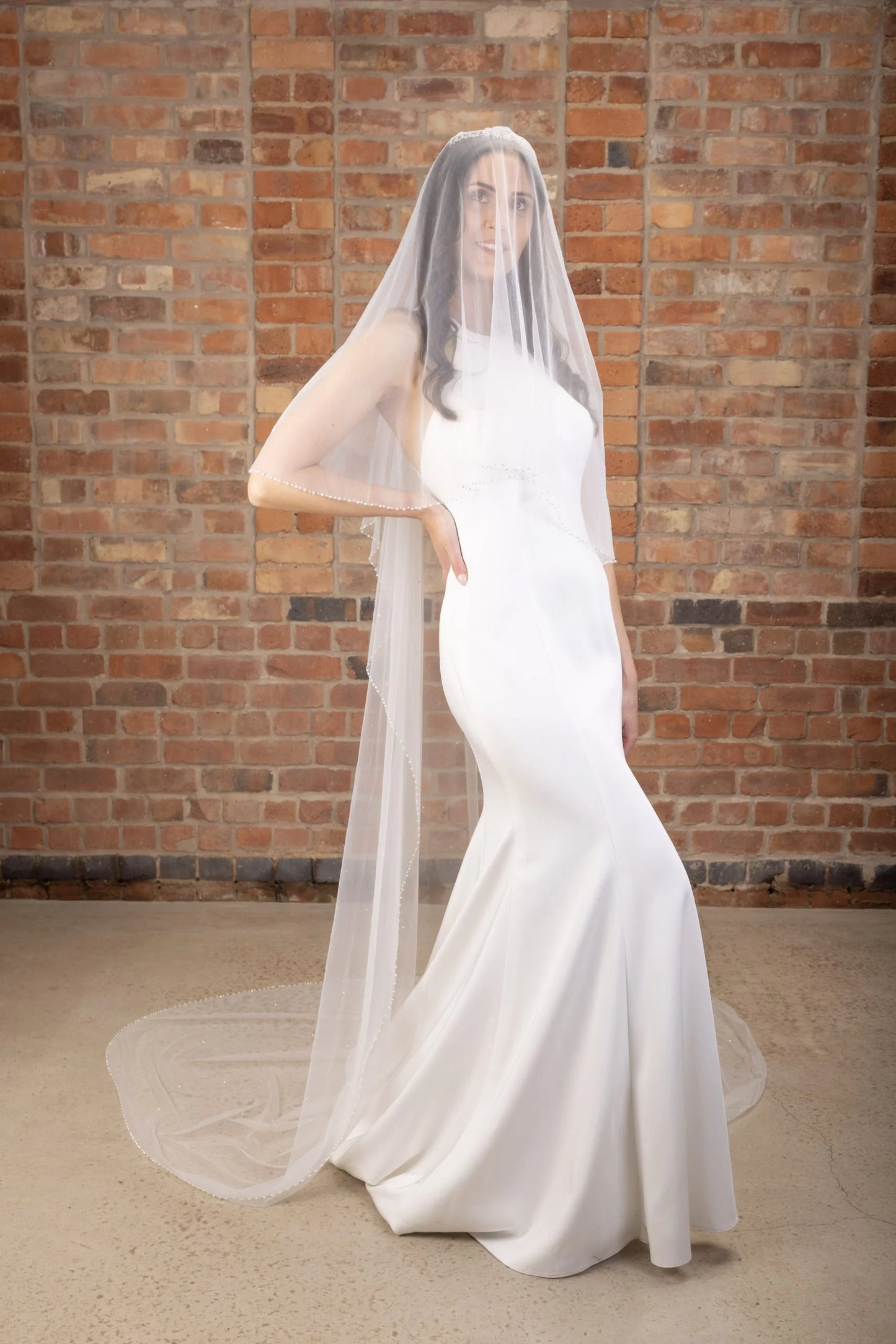 Perfect Bridal Company Diamante Edge Blusher Veil