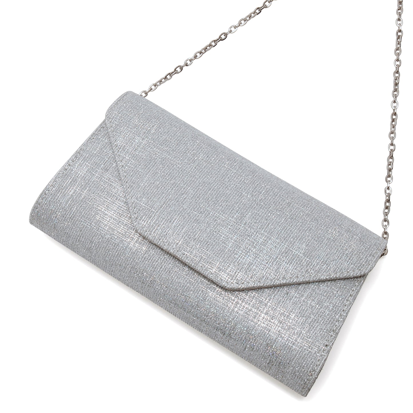 Rainbow Club Saskia Silver/Metallic Clutch Bag