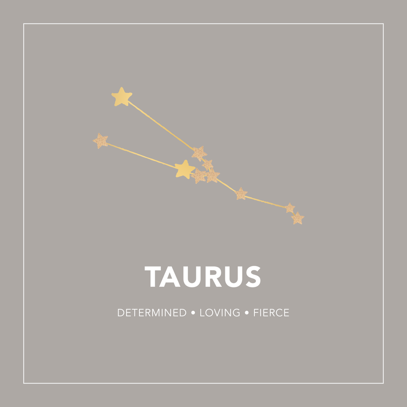 GT Taurus Zodiac Constellation Gold Necklace