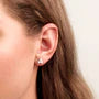 GT Treble Pearl Silver Earrings