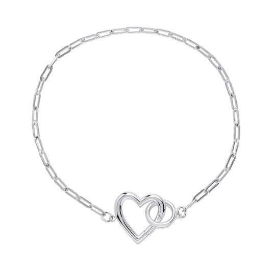 GKO Heart Connection Chain Bracelet