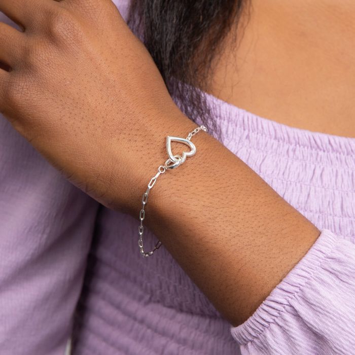 GKO Heart Connection Chain Bracelet