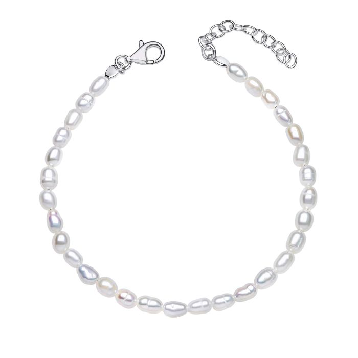 GKO White Rice Pearl Bracelet
