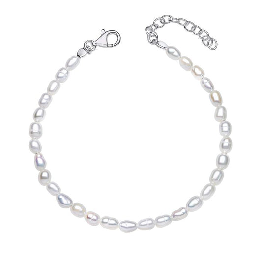 GKO White Rice Pearl Bracelet