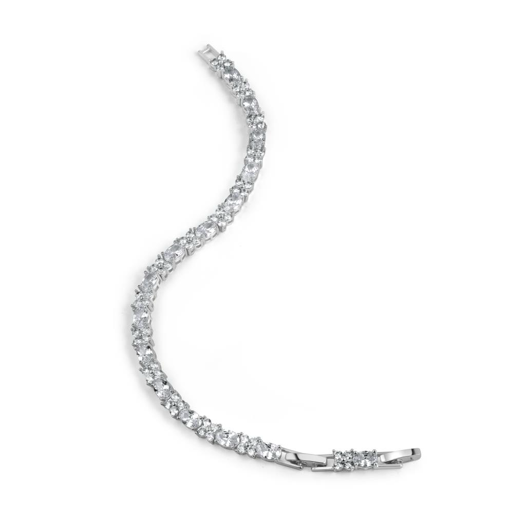 Newbridge Silverware Silver Plated Cubic Zirconia Bracelet