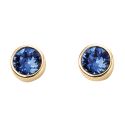 GKO Gold & Crystal Birthstone Earrings Sapphire (September)