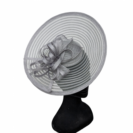 Florence Fascinator/Headpiece In Silver