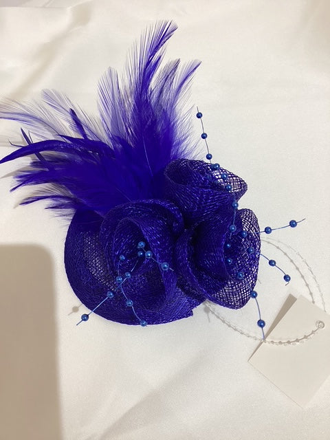 Small Fascinators with Feathers & Flowers