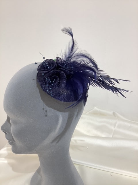 Small Fascinators with Feathers & Flowers