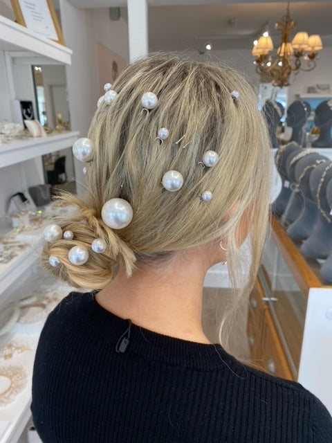 Perfect Bridal Headpiece 18pc Pearl Pin Set