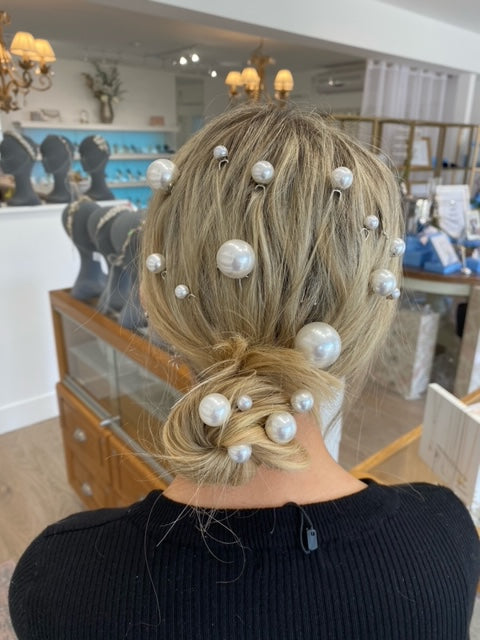 Perfect Bridal Headpiece 18pc Pearl Pin Set