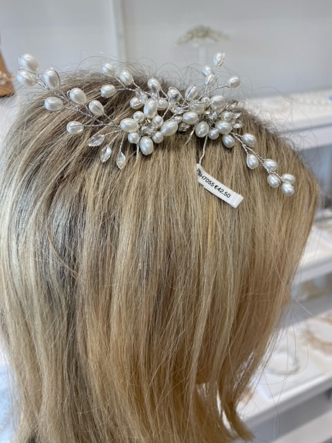Perfect Bridal Headpiece Two Piece Flower Pin Set